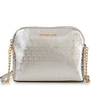 Michael Kors metallic dome crossbody